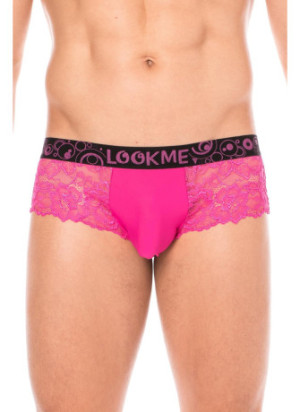 Mini-Pant magenta en dentelle délicate - LM2006-68MAG